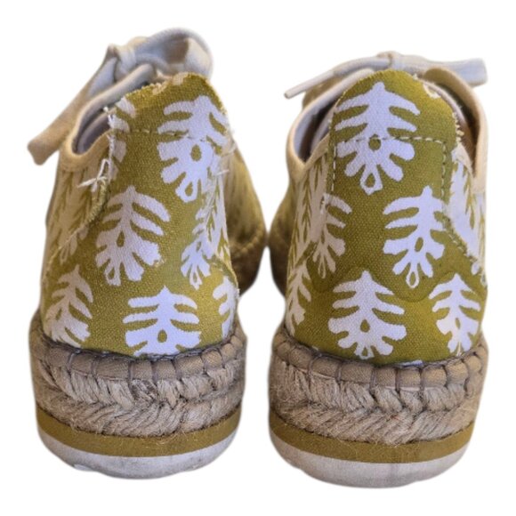 Ochre ANTHROPOLOGIE SZ Blockprint Dapohne Jute Sneaker sz 39/ 8.5 - Picture 8 of 11
